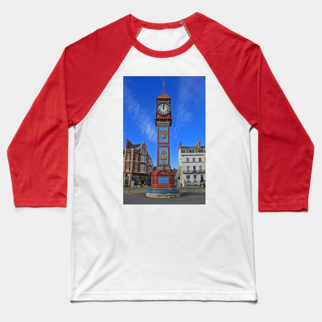 Jubilee Clock Tower, Weymouth, January 2023 Baseball T-Shirt by RedHillDigital